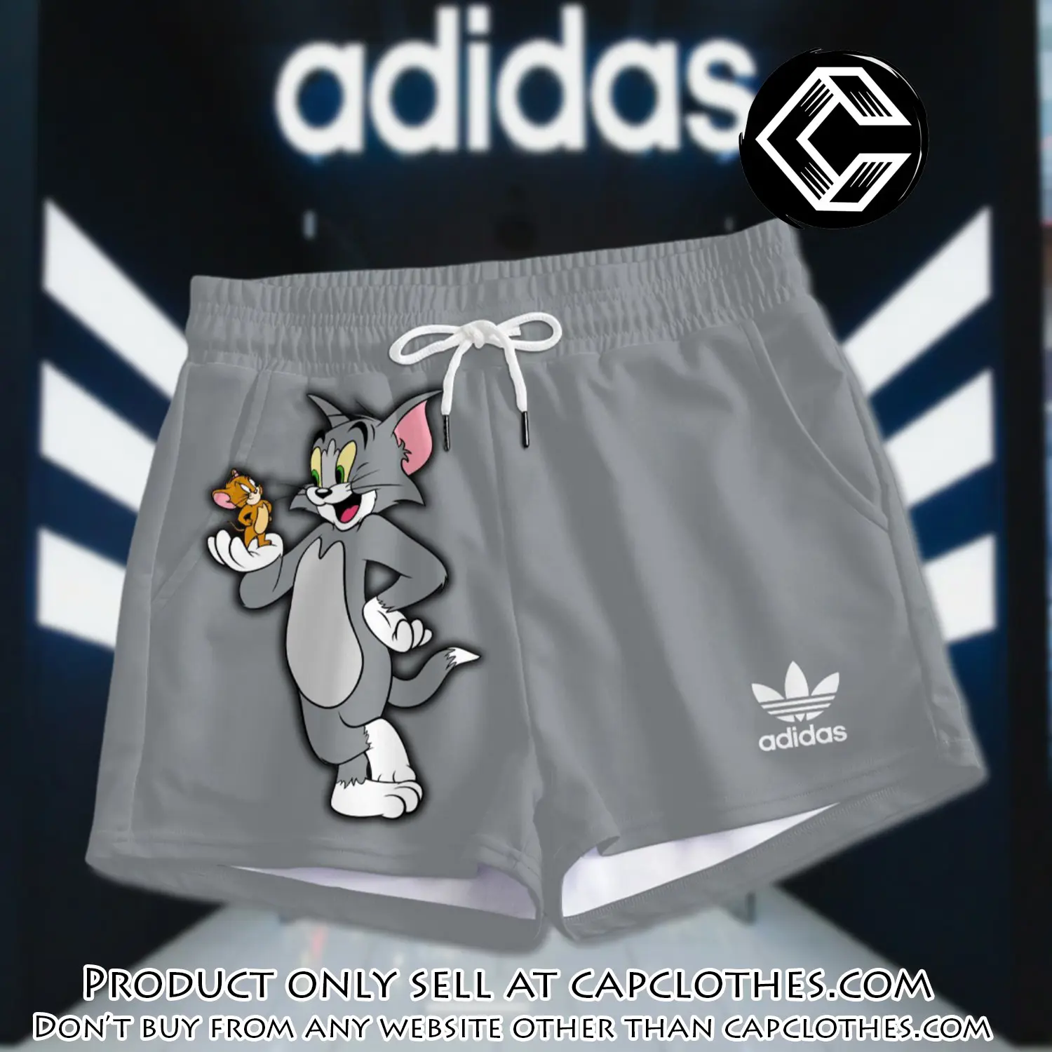 Premium tom & jerry in adidas women shorts lady beach shorts wms1074 cc1939590